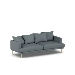 Sofá Sjövik, Same Blue 6678-roble blanco aceitado, 3 plazas