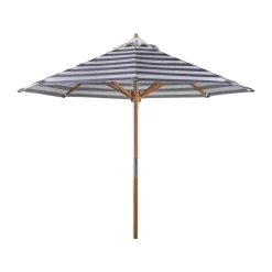 Sombrilla Hisshult Ø270 cm, Blue stripe-teak