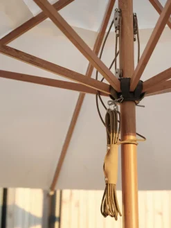 Sombrilla Paliano, Natural-blanco 350 cm