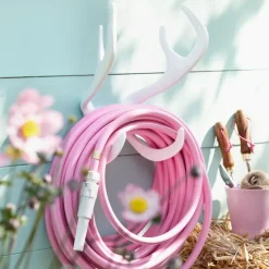 Soporte de manguera reindeer Garden Glory , White