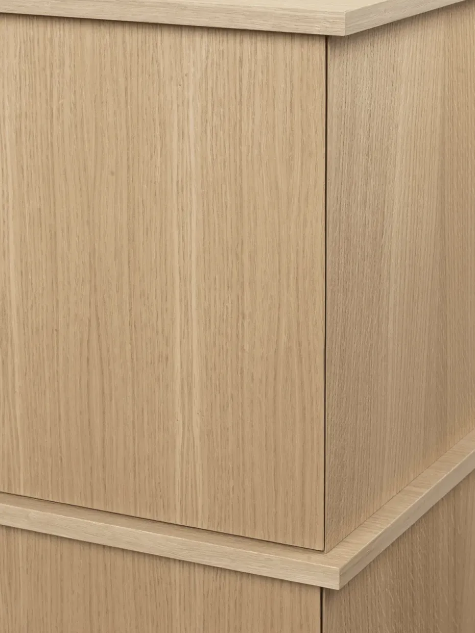 Stilt sideboard single 72,5x100 cm, Natural oak