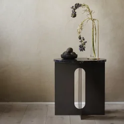 Tablero Androgyne para mesa auxiliar Ø42 cm, negro