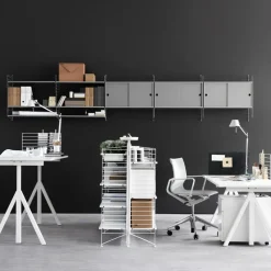 Tablero de escritorio Works, Laminado blanco, 140 cm