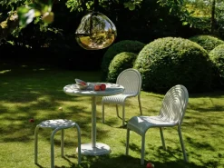 Tablero para mesa de café Groove redondo Ø70 cm, Masilla