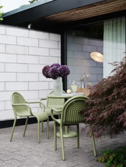 Tablero para mesa de café Groove redondo Ø70 cm, Musgo