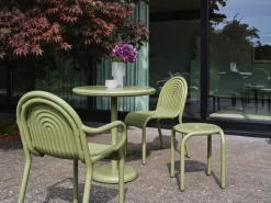 Tablero para mesa de café Groove redondo Ø70 cm, Musgo