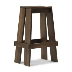 Taburete alto Let 75 cm, Brown Stained Ash