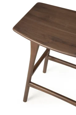 Taburete alto Osso Counter 67 cm, Lackad teak brown
