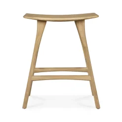 Taburete alto Osso Counter 67 cm, Roble con aceite duro encerado