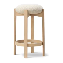 Taburete alto Pioneer , Zero 0001 - roble lacado