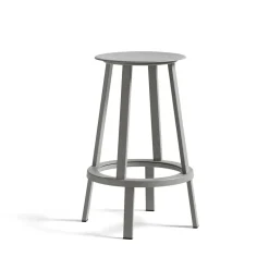 Taburete alto Revolver, Sky grey, low