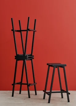 Taburete alto Taburete 8, 75 cm, Negro