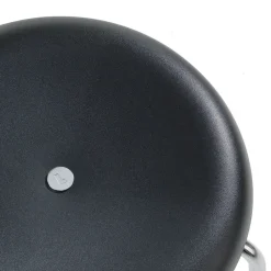 Taburete alto Taburett, Negro-cromo, 78 cm