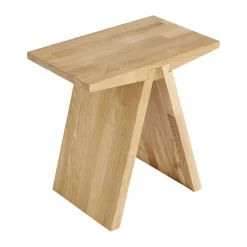 Taburete Angle 45x45x29 cm, Roble