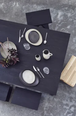 Taburete Angle 45x45x29 cm, Roble