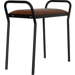 Taburete Anyone, Negro-coñac vintage