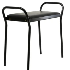 Taburete Anyone, Negro-cuero negro