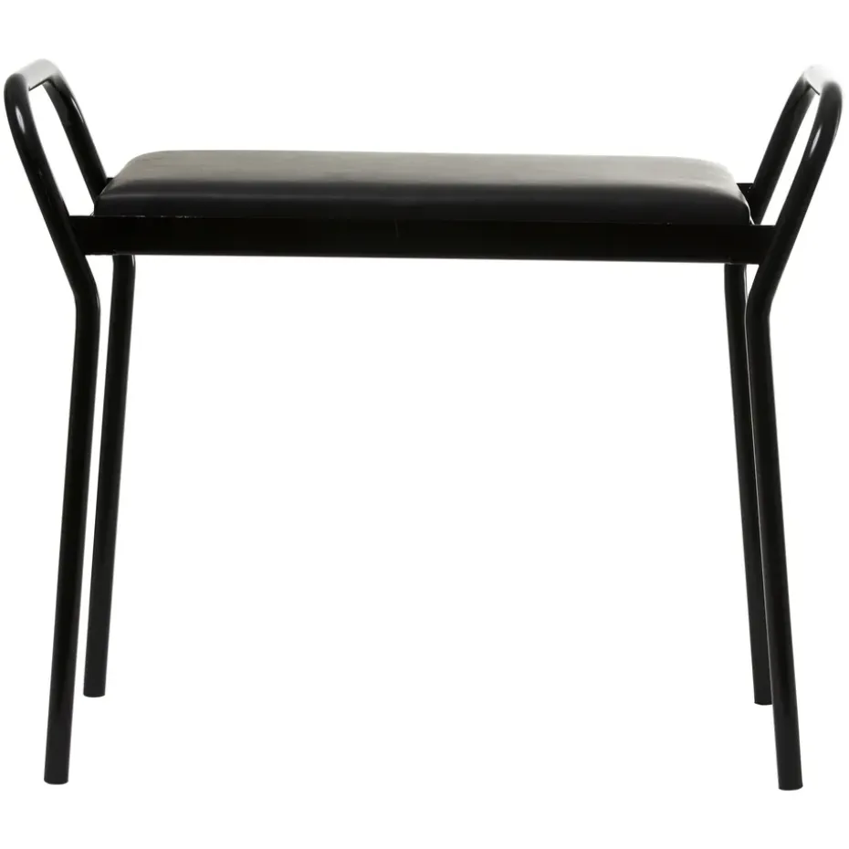 Taburete Anyone, Negro-cuero negro