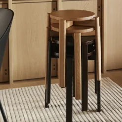 Taburete bajo Passage, Roble