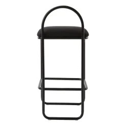 Taburete bar Angui bouclé, Anthracite