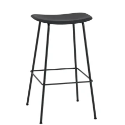 Taburete bar Fiber Tube 75 cm, negro