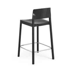 Taburete bar Grace 63 cm, fresno lacado negro