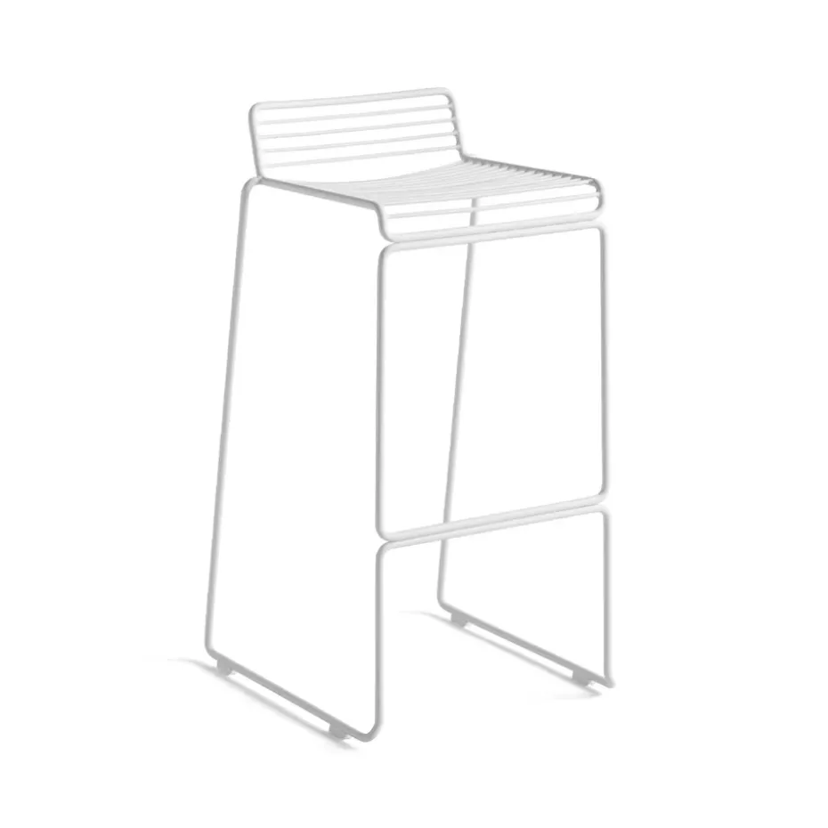 Taburete bar Hee High barstol 75 cm, White
