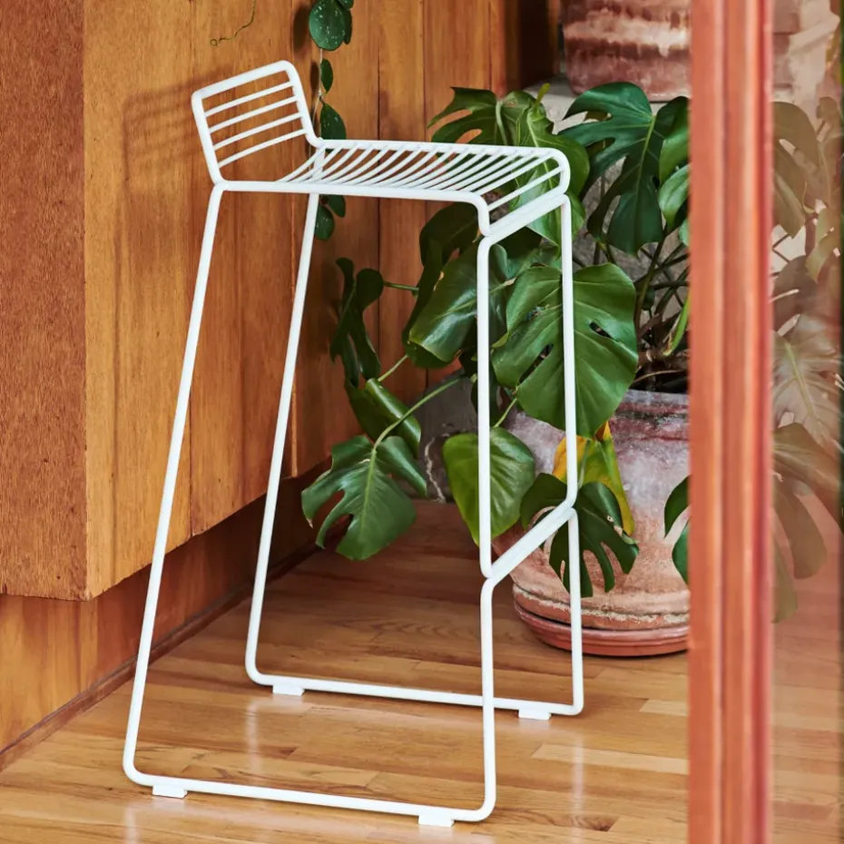 Taburete bar Hee High barstol 75 cm, White
