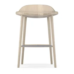 Taburete bar Miss Holly, Roble lacado claro mate