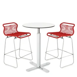 Taburete bar Panton One kitchen, Scarlett, acero inoxidable