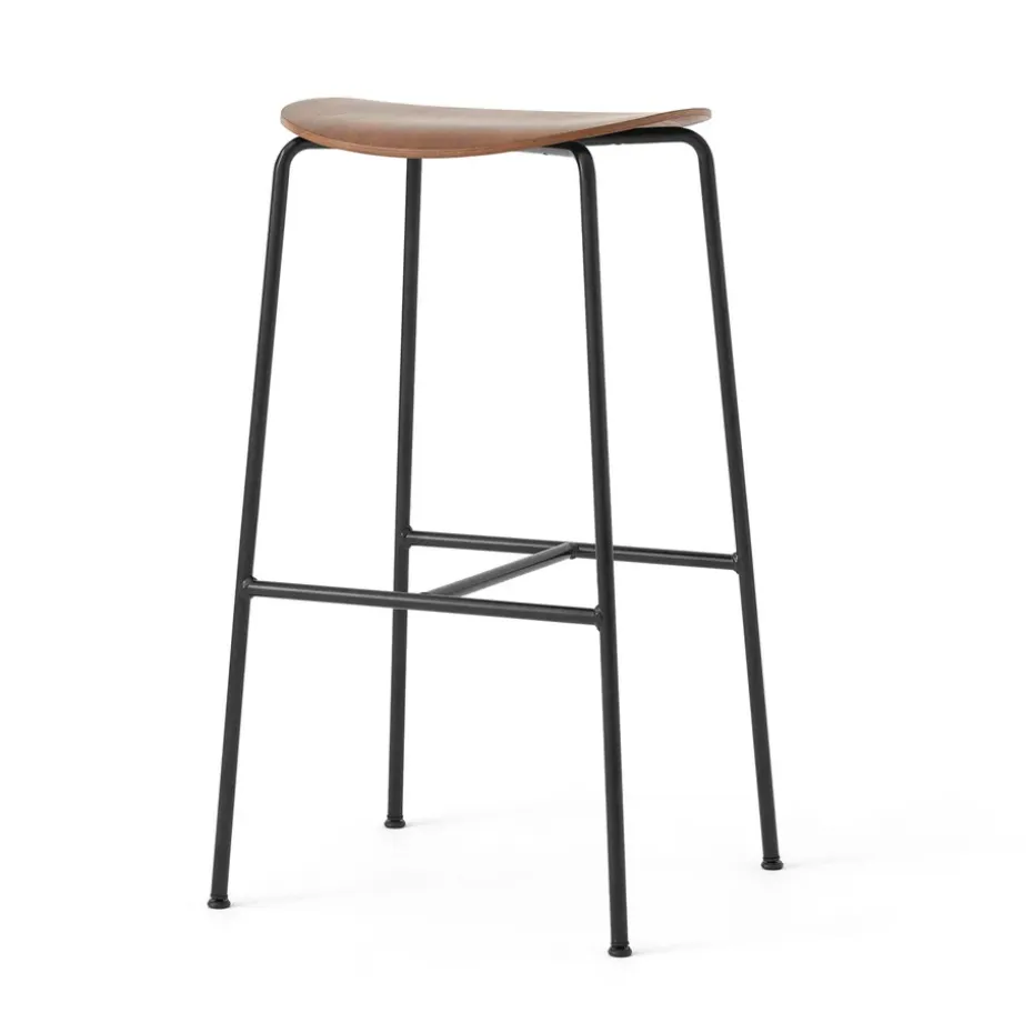 Taburete bar Pavilion AV38 79 cm, Black-lacquered walnut