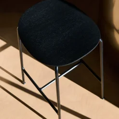 Taburete bar Pavilion AV37 68 cm, Black-black lacquered oak