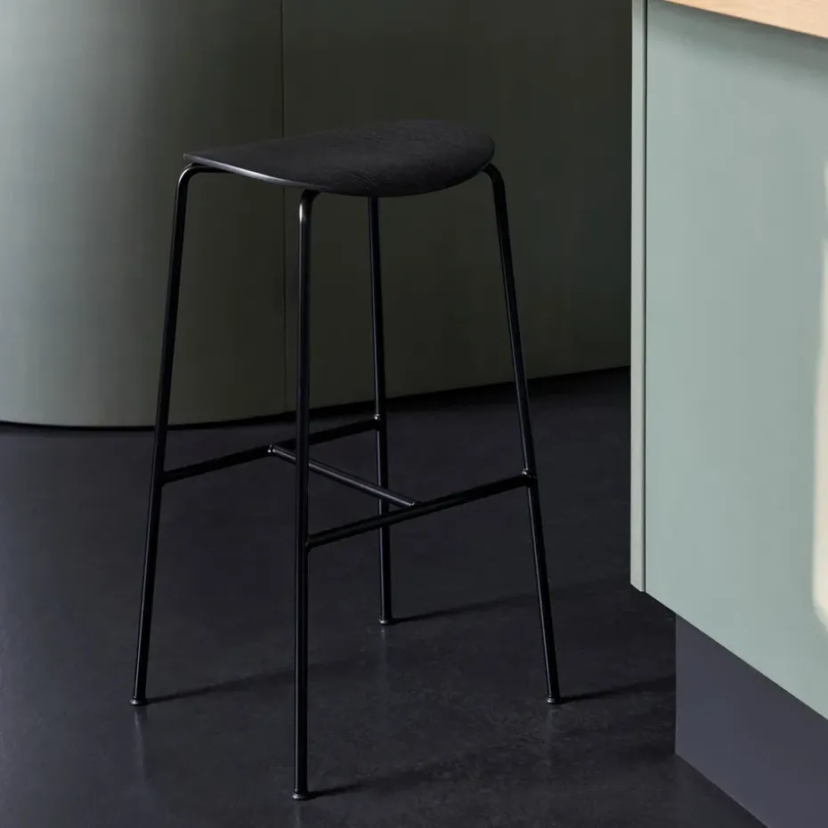 Taburete bar Pavilion AV37 68 cm, Black-black lacquered oak