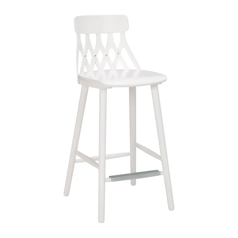 Taburete bar Y5 63 cm, Abedul blanco