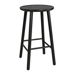 Taburete bar ZigZag 63 cm, Barniz negro