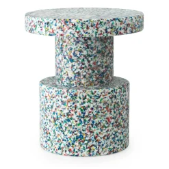 Taburete Bit, blanco-multi