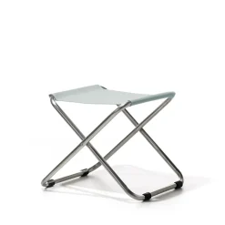 Taburete Chico, Sage green, estructura de aluminio