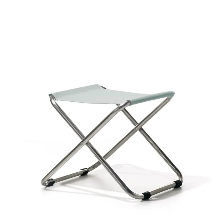 Taburete Chico, Sage green, estructura de aluminio