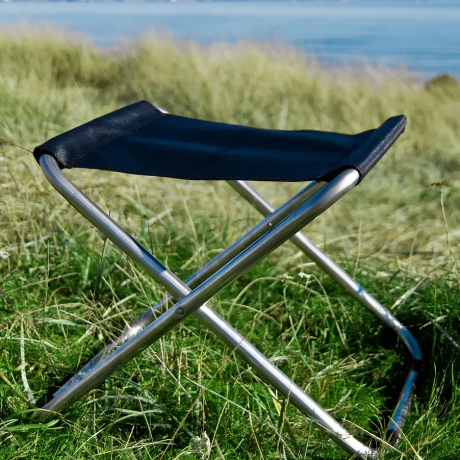 Taburete Chico, Sage green, estructura de aluminio