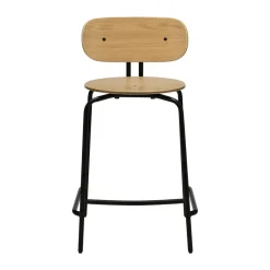 Taburete Curious 65 cm, Oak-black