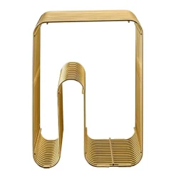 Taburete Curva, latón