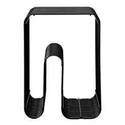 Taburete Curva, negro