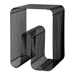 Taburete Curva, negro
