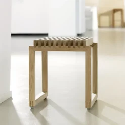 Taburete Cutter, roble