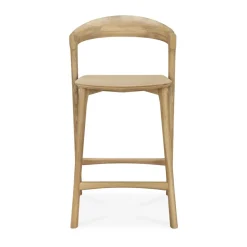 Taburete de bar Bok, Roble lacado, 65 cm
