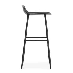 Taburete de bar con patas de metal Form 75 cm, negro
