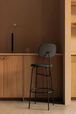 Taburete de bar con tapizado de cuero 63,5 cm, Dakar 0842