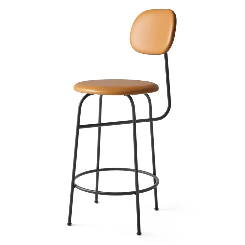 Taburete de bar con tapizado de cuero 63,5 cm, Dakar 0250