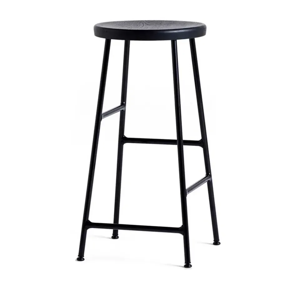 Taburete de bar Cornet 65 cm, Soft black oak-soft black