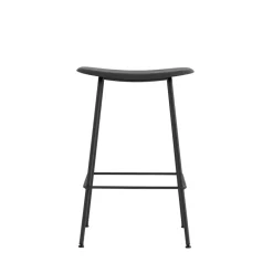 Taburete de bar Fiber Tube 65 cm, negro